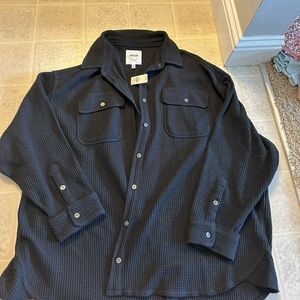 aerie black waffle jacket